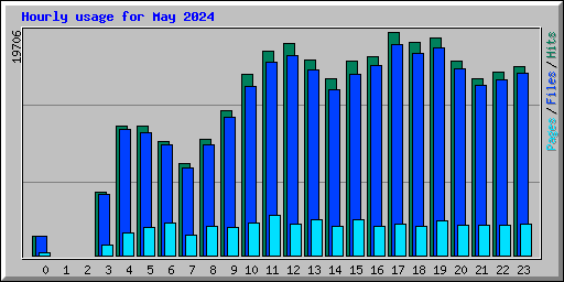 Hourly usage for May 2024