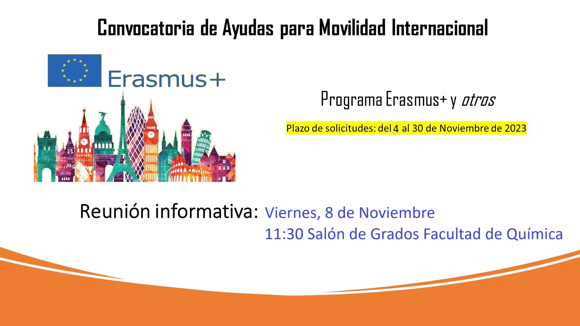 Reunión Informativa Ayudas Movilidad Internacional