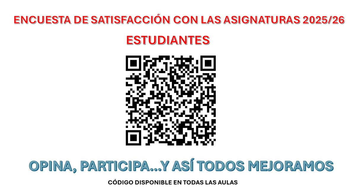 ENCUESTA DE SATISFACCIÓN CON LAS ASIGNATURAS 2025/26