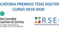 Convocatoria Premios Tesis Doctorales Curso 2019-2020