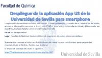 Despliegue de la aplicación App US de la Universidad de Sevilla para smartphone