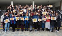 foto de las participantes en la actividad relacionada con el Día de la Mujer y la Niña en la Ciencia