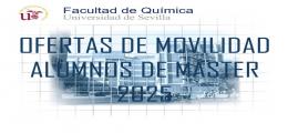 OFERTAS DE MOVILIDAD PARA ALUMNOS DE MÁSTER 2025